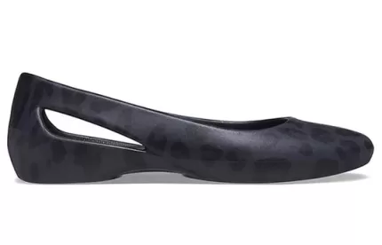 (WMNS) Crocs Sandálias Esportivas Azul Profundo Estampa Leopardo