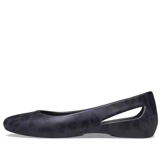 (WMNS) Crocs Sandálias Esportivas Azul Profundo Estampa Leopardo