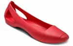 (WMNS) Crocs Sandálias Flat Red