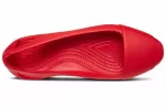 (WMNS) Crocs Sandálias Flat Red