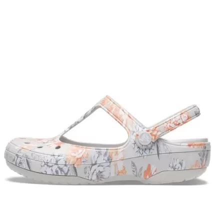 (WMNS) Crocs Sandálias Flores Brancas