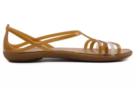 (WMNS) Crocs Sandálias Gold Color ‘Gold’