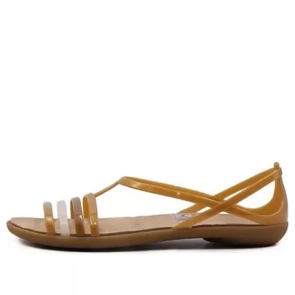 (WMNS) Crocs Sandálias Gold Color ‘Gold’
