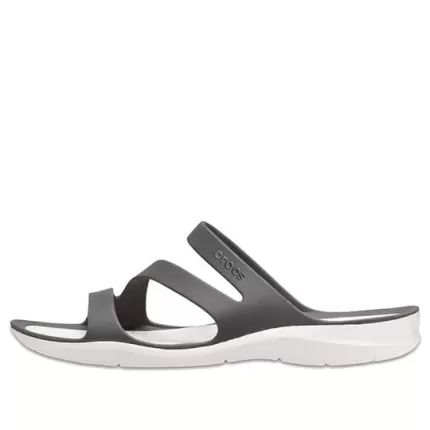 (WMNS) Crocs Sandálias ‘Grey White’