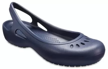 (WMNS) Crocs Sandálias Kadee Flat Deep Blue
