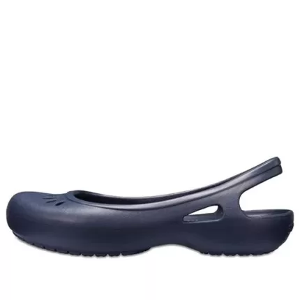(WMNS) Crocs Sandálias Kadee Flat Deep Blue