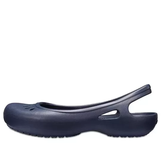 (WMNS) Crocs Sandálias Kadee Flat Deep Blue