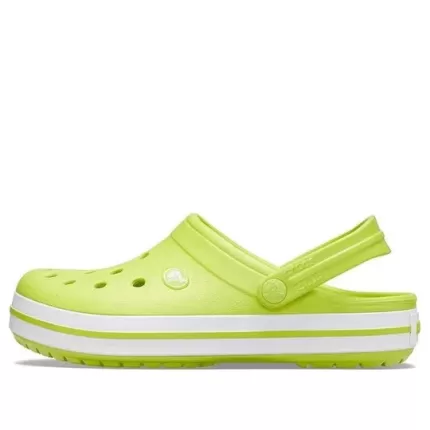 (WMNS) Crocs Sandálias Lightweight Cozy Beach Verde 11016-3T1