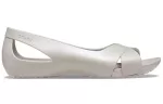 (WMNS) Crocs Sandálias Minimalistas Casual Flat Brancas