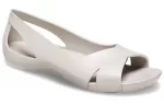 (WMNS) Crocs Sandálias Minimalistas Casual Flat Brancas