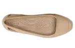 (WMNS) Crocs Sandálias Minimalistas Casual Flat Esportivas Cor Dourada
