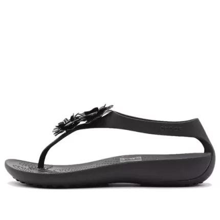 (WMNS) Crocs Sandálias Respiráveis ​​Cozy Leves Pretas