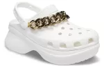 (WMNS) Crocs Sandálias Retro Chain White Gold ‘White Gold’