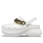 (WMNS) Crocs Sandálias Retro Chain White Gold ‘White Gold’