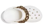 (WMNS) Crocs Sandálias Retro Chain White Gold ‘White Gold’