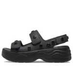 (WMNS) Crocs Sandálias Skyline Studded ‘Black’