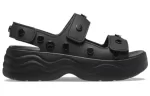 (WMNS) Crocs Sandálias Skyline Studded ‘Black’