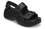 (WMNS) Crocs Sandálias Skyline Studded ‘Black’