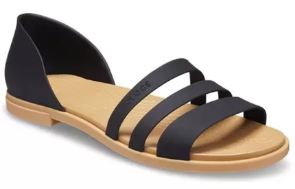 (WMNS) Crocs Sandálias Tulum Flat ‘Black’