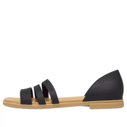 (WMNS) Crocs Sandálias Tulum Flat ‘Black’