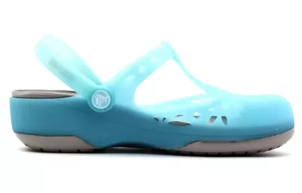 (WMNS) Crocs Sandálias azul gelo ‘Blue Gold’