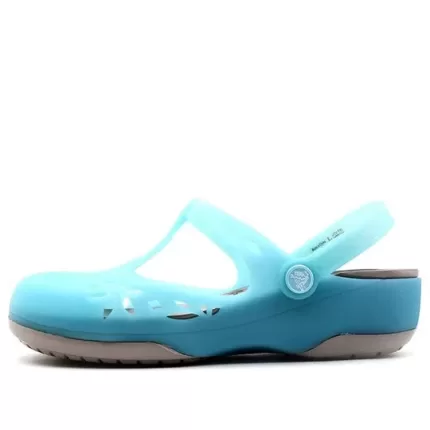(WMNS) Crocs Sandálias azul gelo ‘Blue Gold’