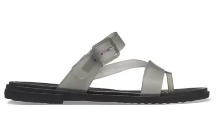 (WMNS) Crocs Sapatos Chinelos esportivos ‘Preto Translúcido’