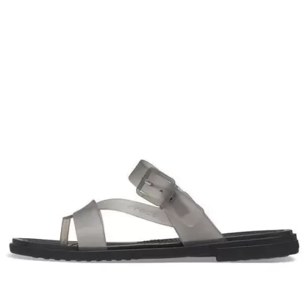 (WMNS) Crocs Sapatos Chinelos esportivos ‘Preto Translúcido’