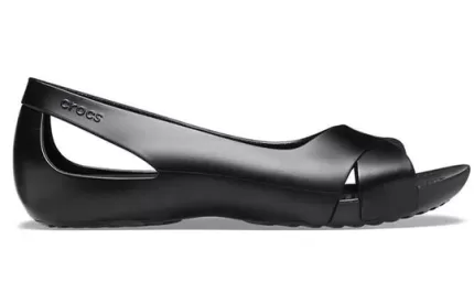 (WMNS) Crocs Serena Fashion Sandálias Pretas Estilosas
