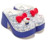 (WMNS) Crocs Sirene Hello Kitty Clogs ‘Branco Azul’
