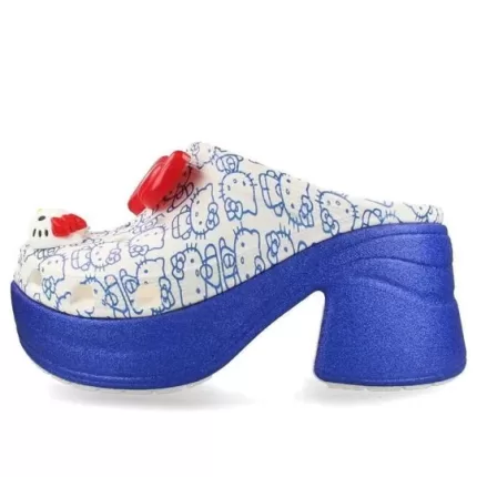 (WMNS) Crocs Sirene Hello Kitty Clogs ‘Branco Azul’