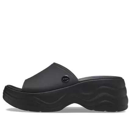 (WMNS) Crocs Skyline Slide Sandálias ‘Pretas’