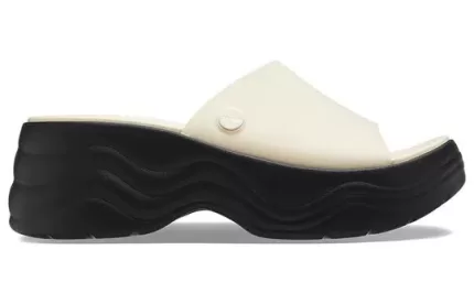 (WMNS) Crocs Skyline Slides ‘Vanilla Black’