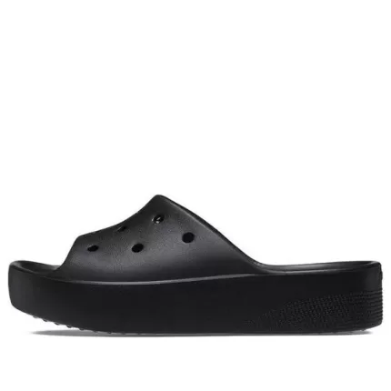 (WMNS) Crocs Slide de plataforma Crocs ‘Preto’