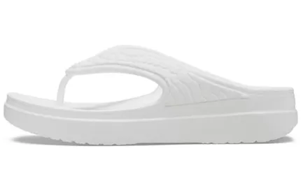 (WMNS) Crocs Sloane Snake Chinelos esportivos leves e aconchegantes brancos