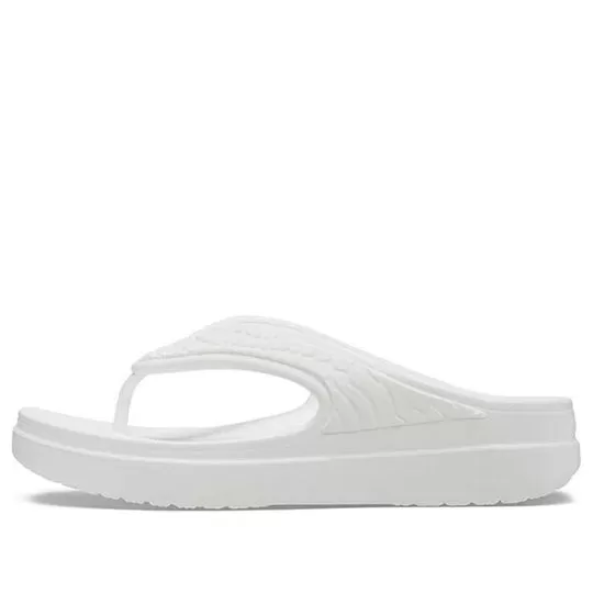 (WMNS) Crocs Sloane Snake Chinelos esportivos leves e aconchegantes brancos