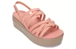(WMNS) Crocs Sola Grossa Cozy Fashion Sandálias Esportivas Rosa