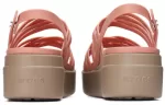 (WMNS) Crocs Sola Grossa Cozy Fashion Sandálias Esportivas Rosa