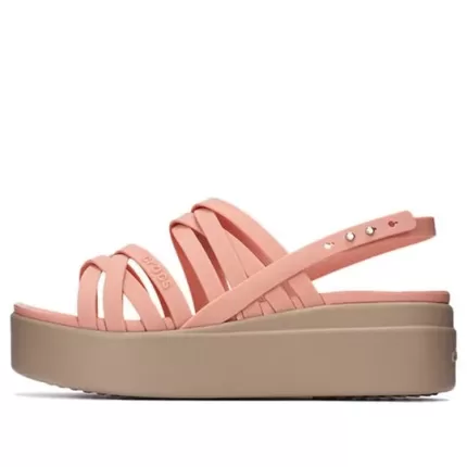 (WMNS) Crocs Sola Grossa Cozy Fashion Sandálias Esportivas Rosa