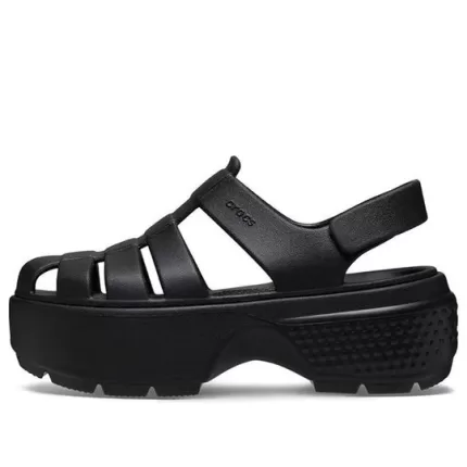 (WMNS) Crocs Stomp Fisherman Sandálias ‘Pretas’