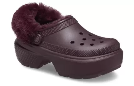 (WMNS) Crocs Stomp Lined Clogs ‘Dark Cherry’