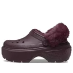 (WMNS) Crocs Stomp Lined Clogs ‘Dark Cherry’