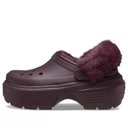 (WMNS) Crocs Stomp Lined Clogs ‘Dark Cherry’