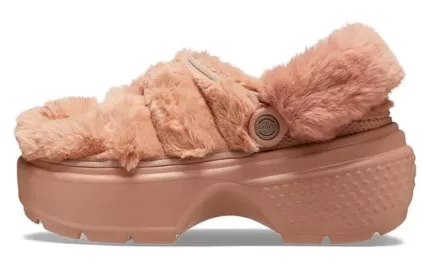 (WMNS) Crocs Tamanco acolchoado Stomp ‘Laranja’