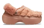 (WMNS) Crocs Tamanco acolchoado Stomp ‘Laranja’