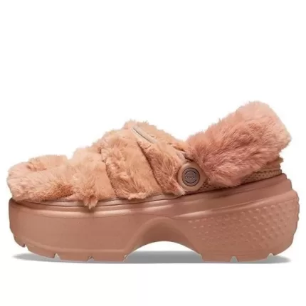 (WMNS) Crocs Tamanco acolchoado Stomp ‘Laranja’