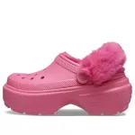 (WMNS) Crocs Tamanco com forro Stomp ‘Hyper Pink’