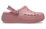 (WMNS) Crocs Tamanco forrado com plataforma Baya ‘Rosa’