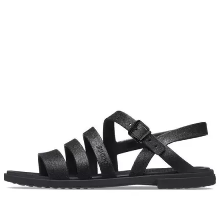 (WMNS) Crocs Tulum Sandálias ‘All Black’