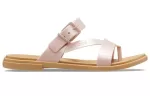 (WMNS) Crocs Tulum Shimmer Toe Post Sandálias ‘Pink Clay’